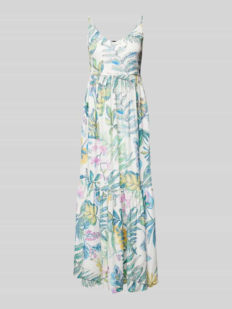 MORE & MORE Maxi-jurk van viscose met bloemenmotief