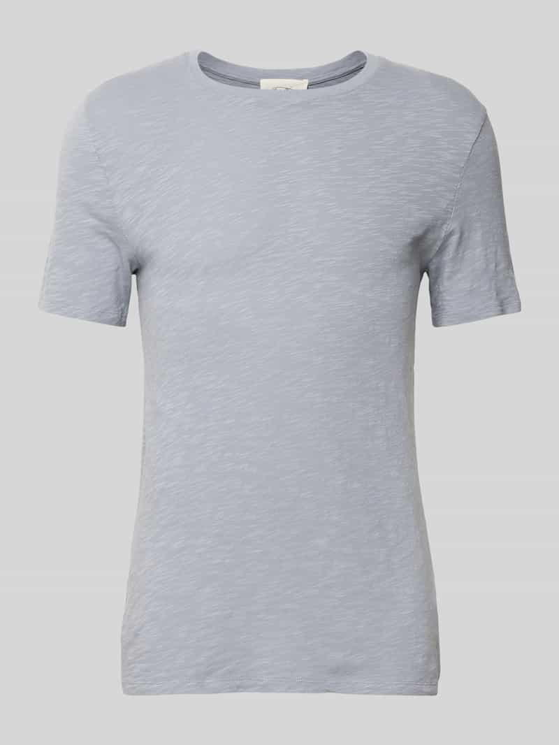 American vintage T-shirt met geribde ronde hals model 'BYSAPICK'