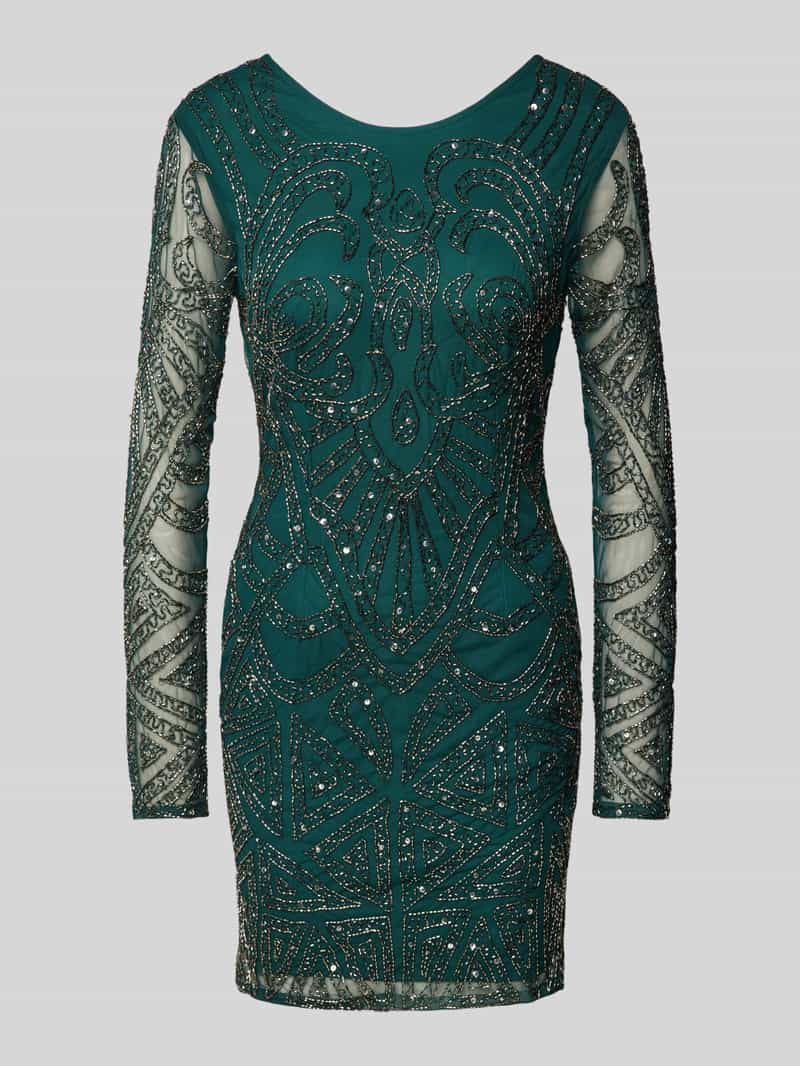 Lace & Beads Cocktailjurk met sierparels