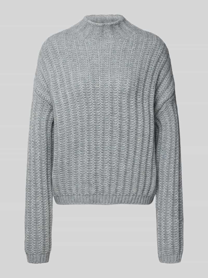 HUGO Relaxed fit gebreide pullover van katoenmix met wol model 'SAFINEYNY'