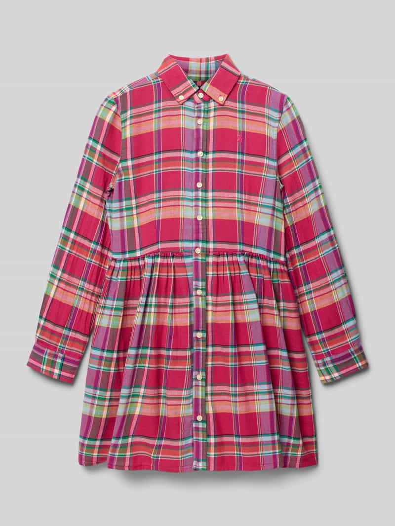 Polo Ralph Lauren Teens Mini-jurk met knoopsluiting