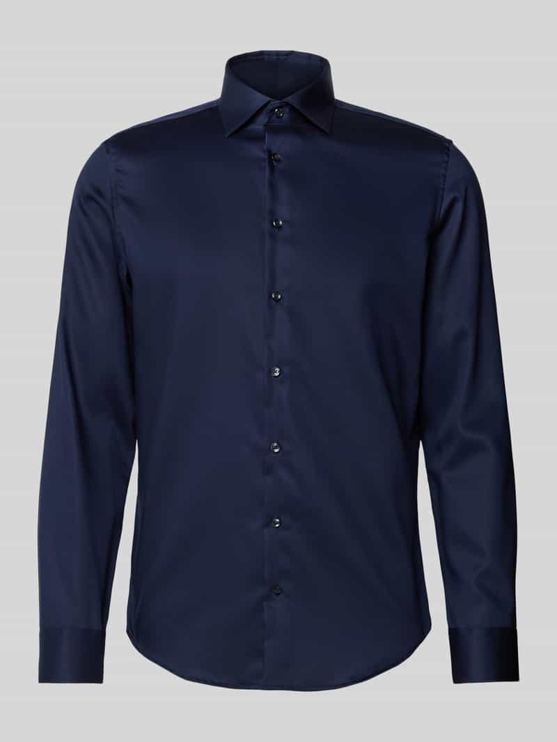 seidensticker Slim fit zakelijk overhemd van fijn twill