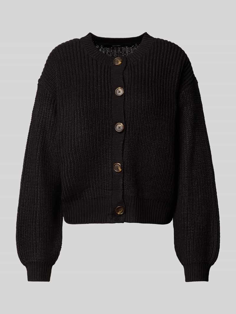Vero Moda Relaxed fit gebreid jack met enkele knoopsluiting model 'LEA'