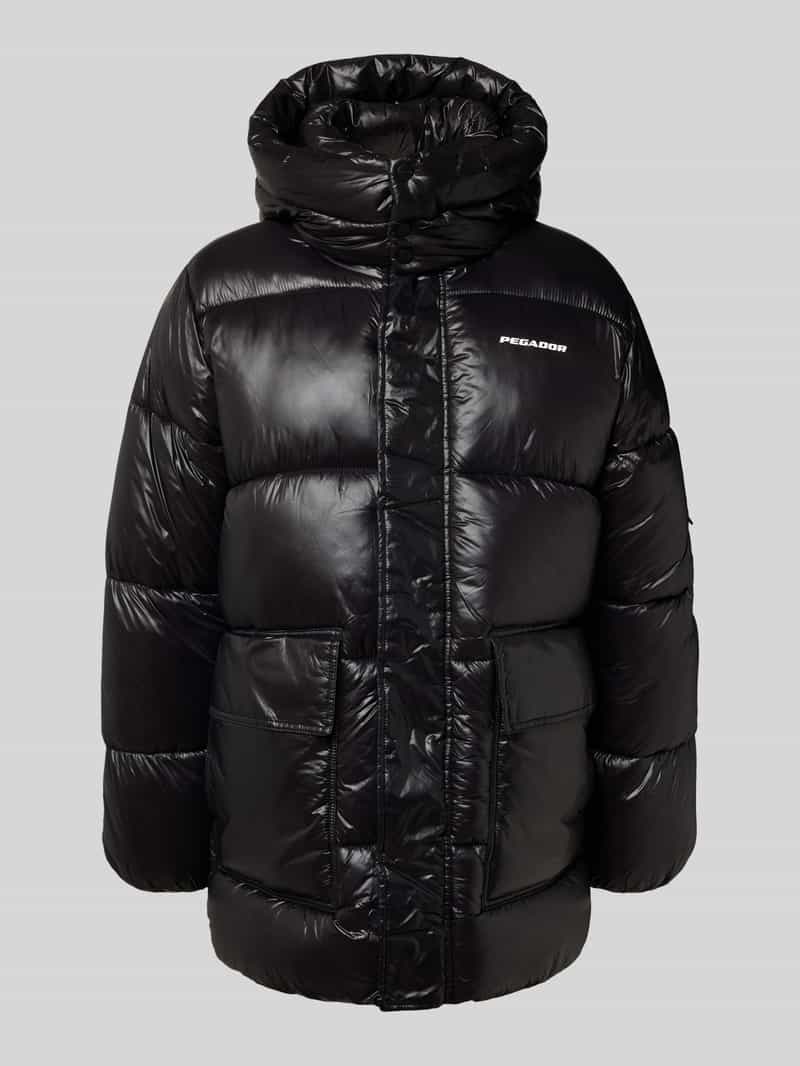 Pegador Gewatteerd jack met klepzakken en logo