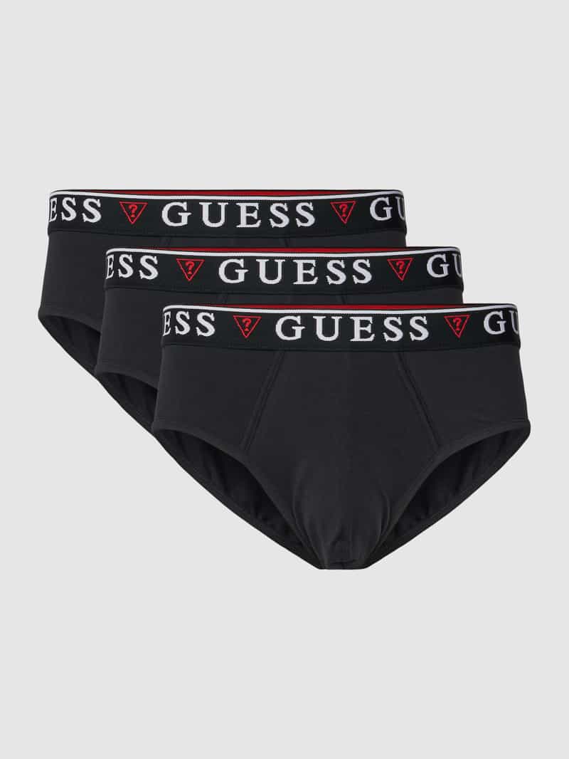 Guess Slip met elastische band in een set van 3 stuks model 'BRIAN HERO'