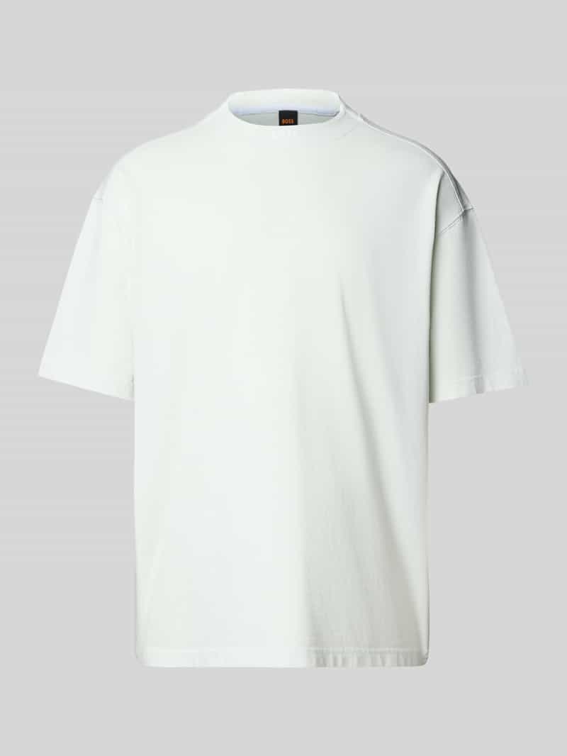 Boss Orange Relaxed fit T-shirt met labeldetail
