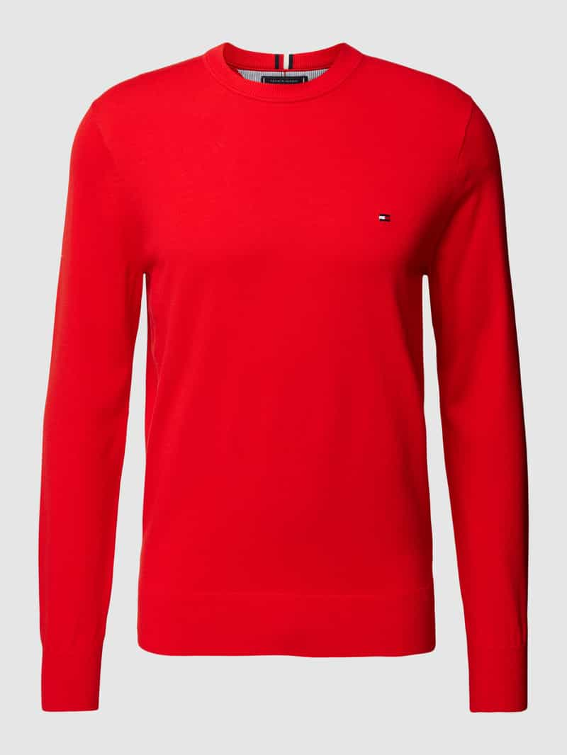 Tommy Hilfiger Gebreide pullover met labelstitching