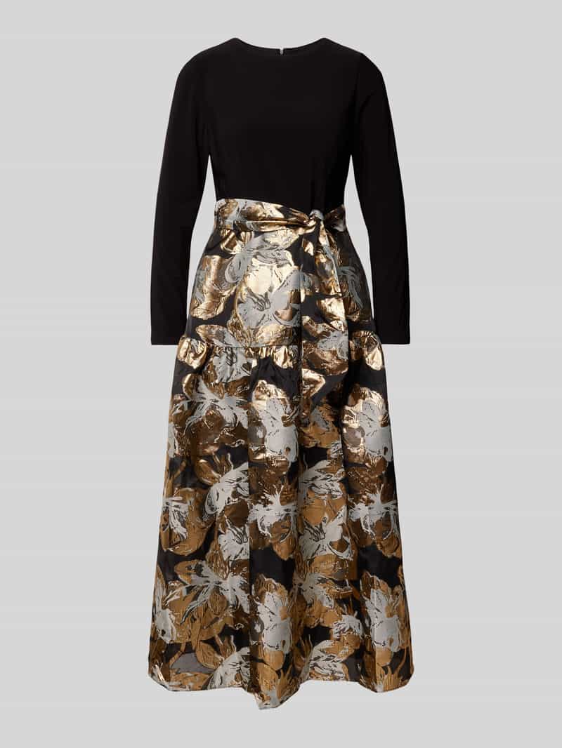 Adrianna Papell Avondjurk in 2-in-1-look met strikceintuur