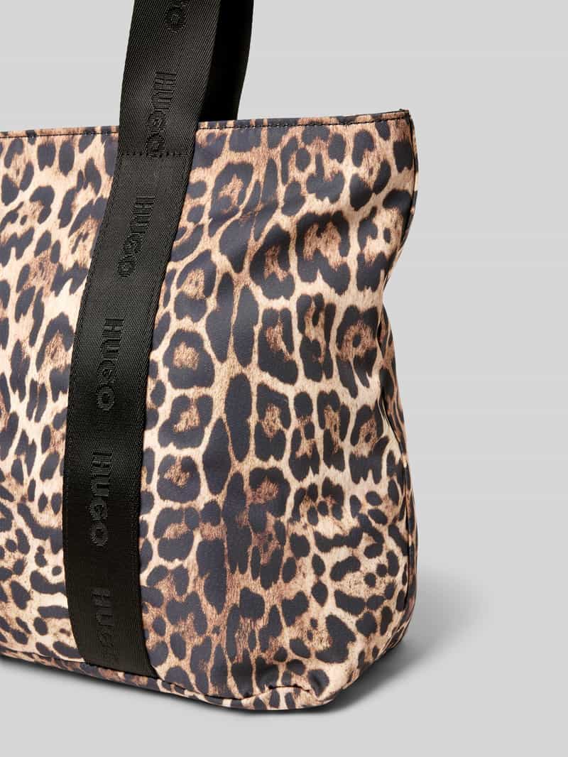 HUGO Tas met dierenprint