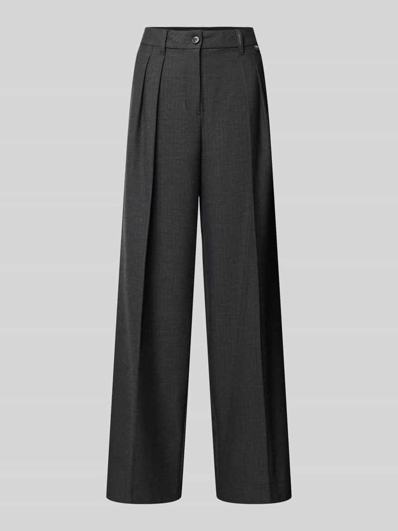 Marc Cain Wide fit broek met plooien