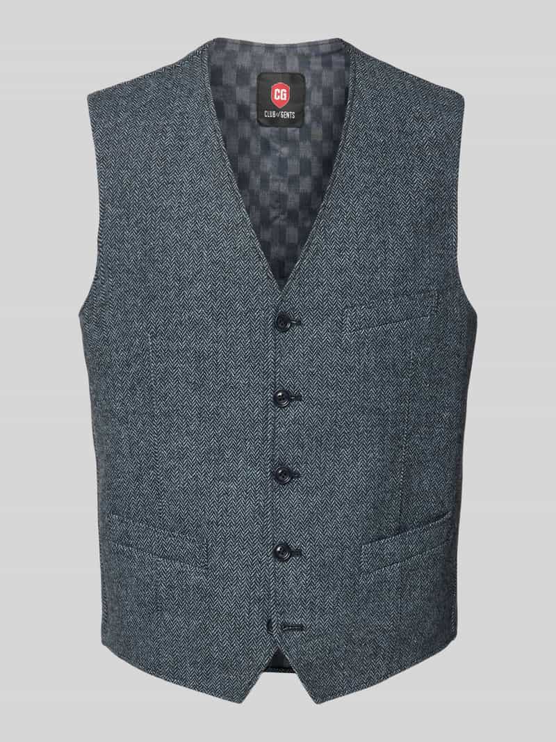 CG - Club of Gents Gilet met strookzakken, model 'Morley'