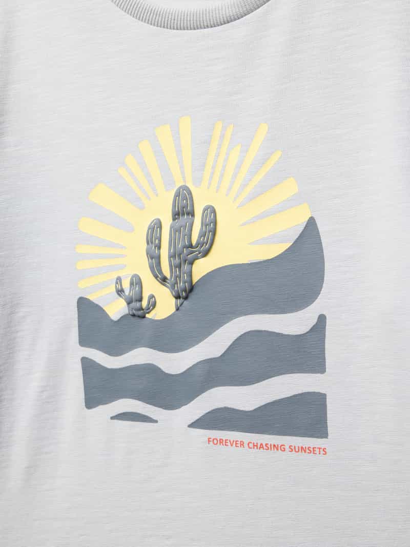 name it T-shirt met motiefprint model 'HALDUR'
