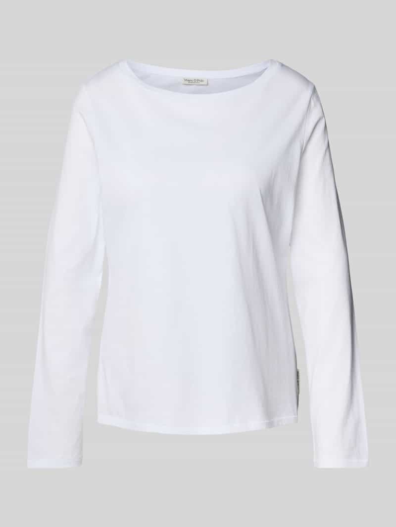 Shirt met lange mouwen van katoen met logodetail