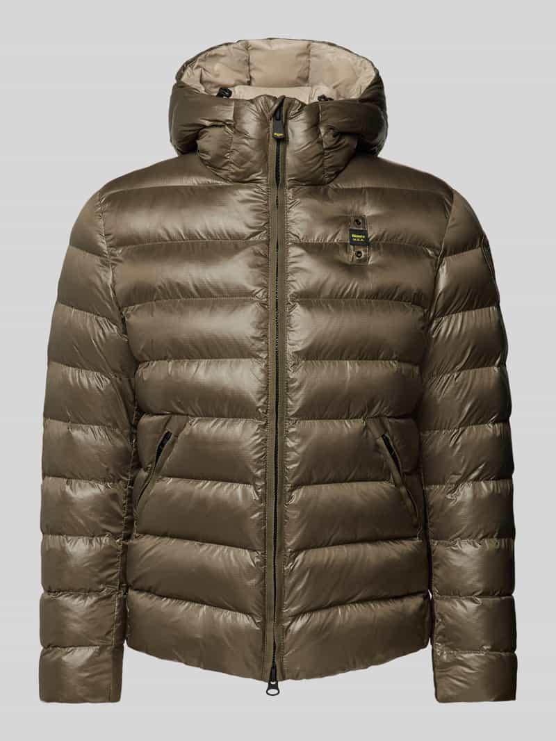 Blauer Usa Regular fit gewatteerd jack met capuchon model 'ADAMS'