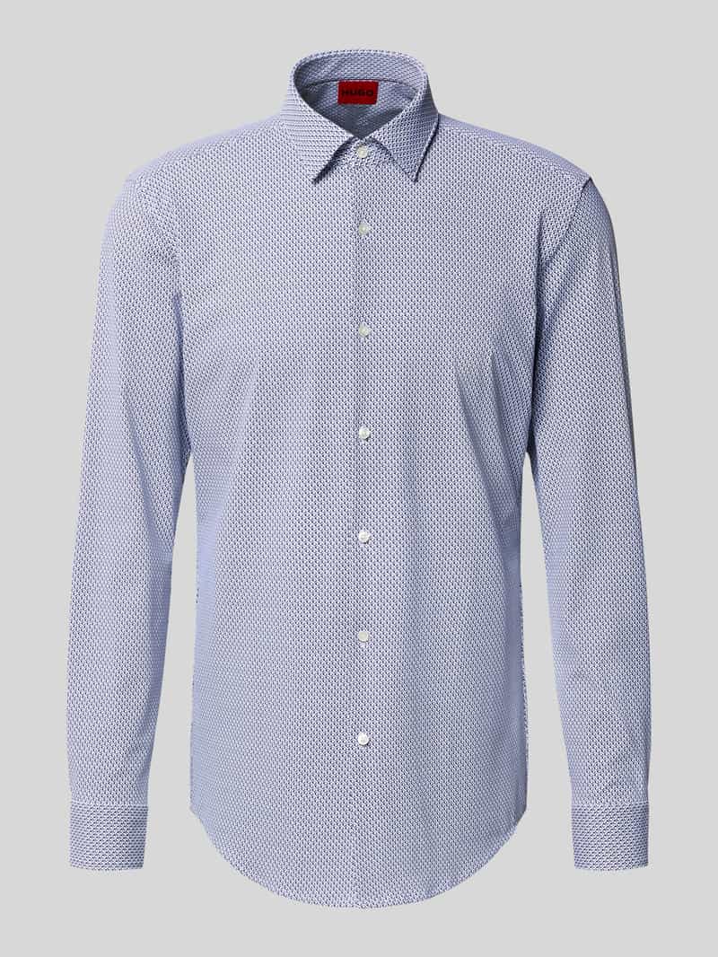 HUGO Slim fit zakelijk overhemd van licht stretchmateriaal model 'KENNO'