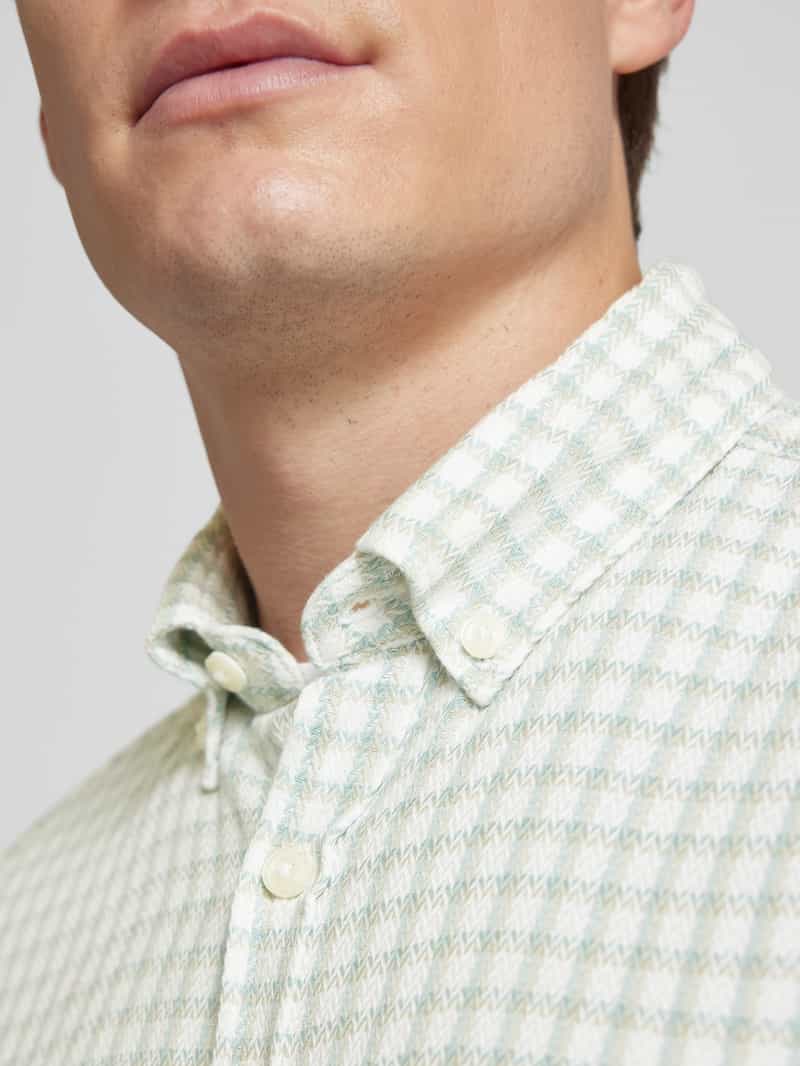 s.Oliver RED LABEL Regular fit vrijetijdsoverhemd van gestructureerd katoen met button-downkraag