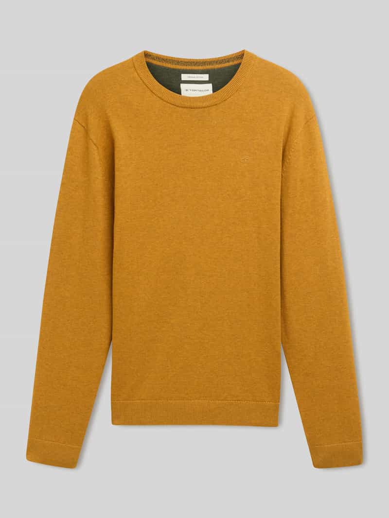 Tom Tailor Regular fit gebreide pullover van ademend zacht katoen