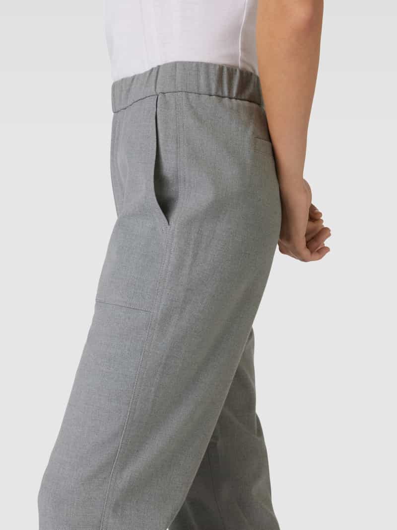 Opus Stoffen broek in gemêleerde look model 'Myha'