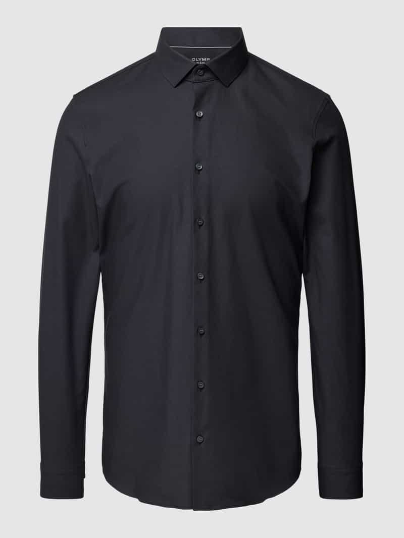 OLYMP No. Six Slim fit zakelijk overhemd van twill met stretch