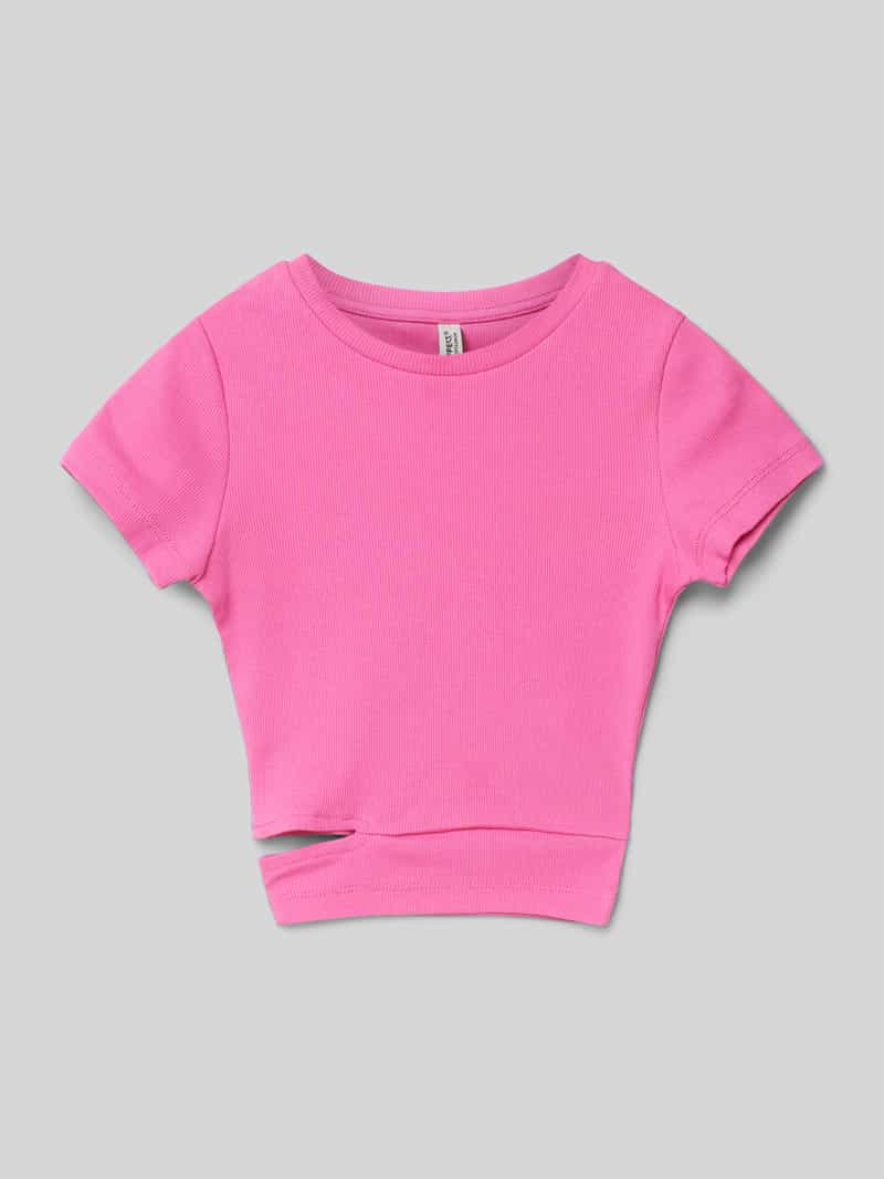 Blue Effect T-shirt met cut-out
