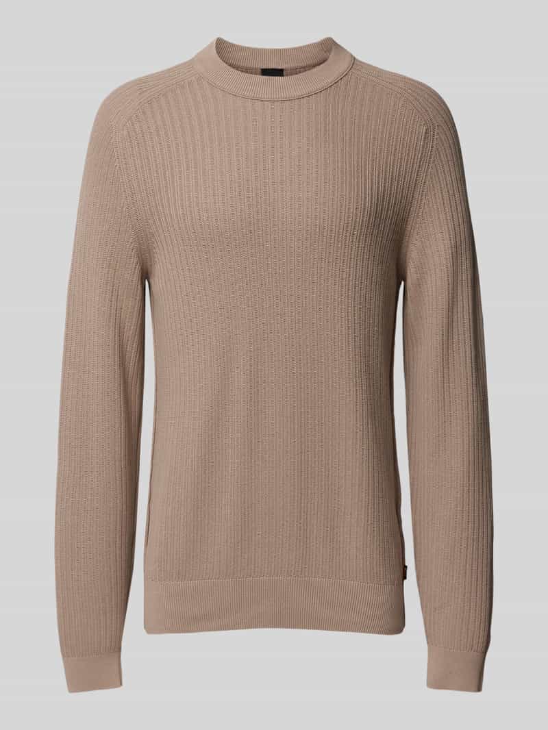 Boss Orange Gebreide pullover met ronde hals model 'Klincru'