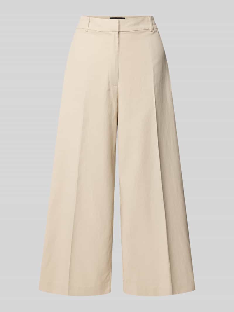 s.Oliver BLACK LABEL Wide leg culotte van een mix van lyocell en katoen