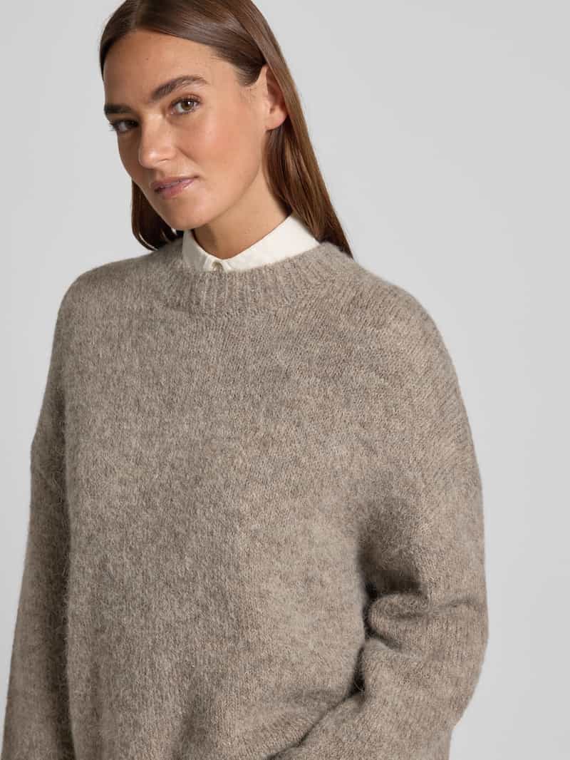 Selected Femme Oversized gebreide pullover van alpacamix model 'GABRIELLA'