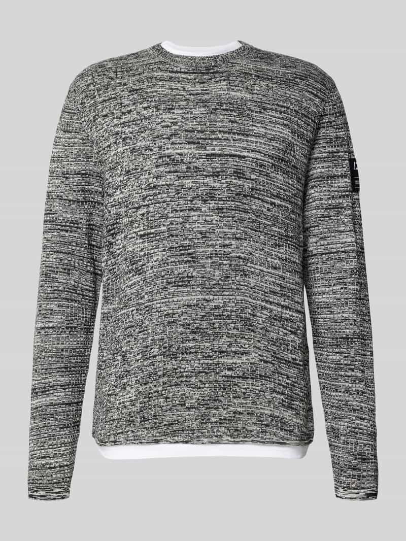 Tom Tailor Denim Regular fit gebreide pullover van katoenmix