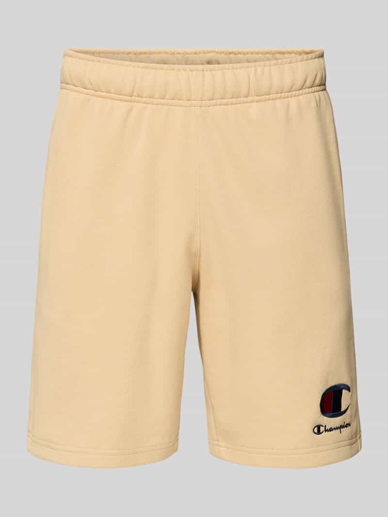 Champion Sweatshorts met logostitching en elastische band