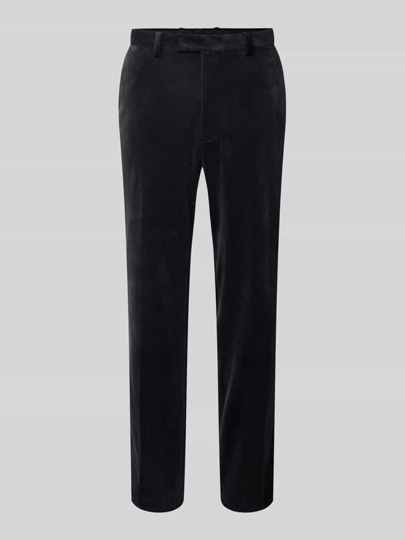 MCNEAL Slim fit stoffen broek van fluweel