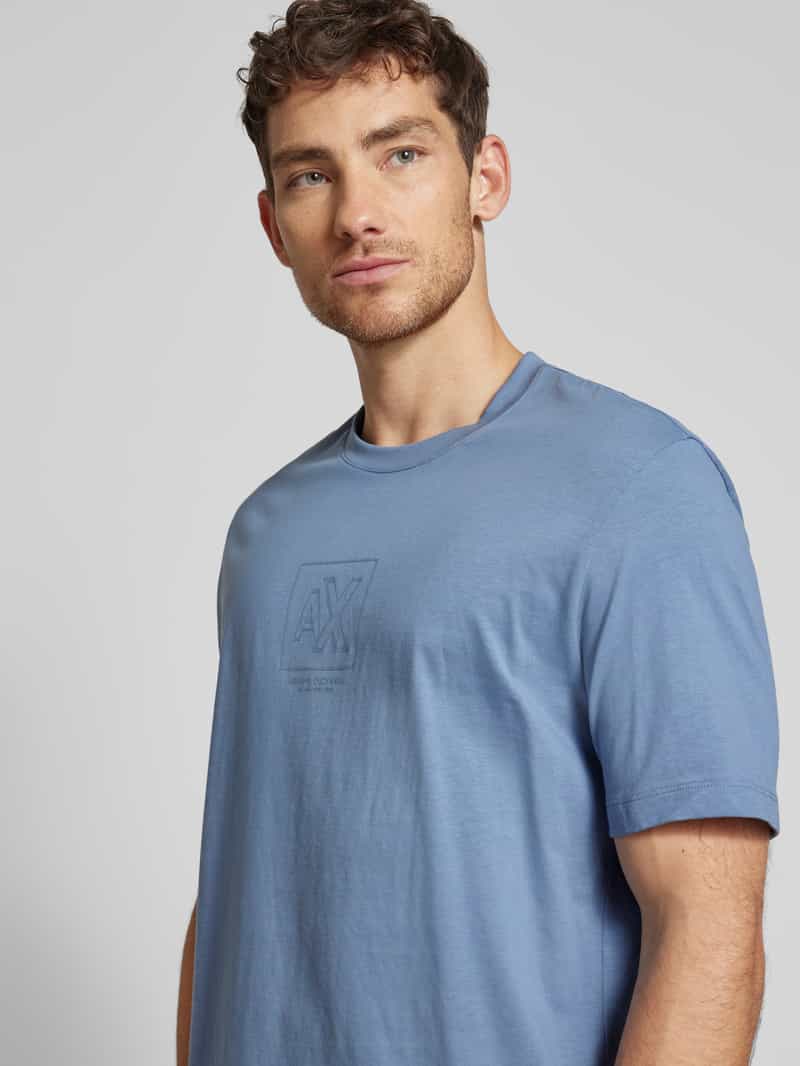 Armani Exchange T-shirt met labeldetail
