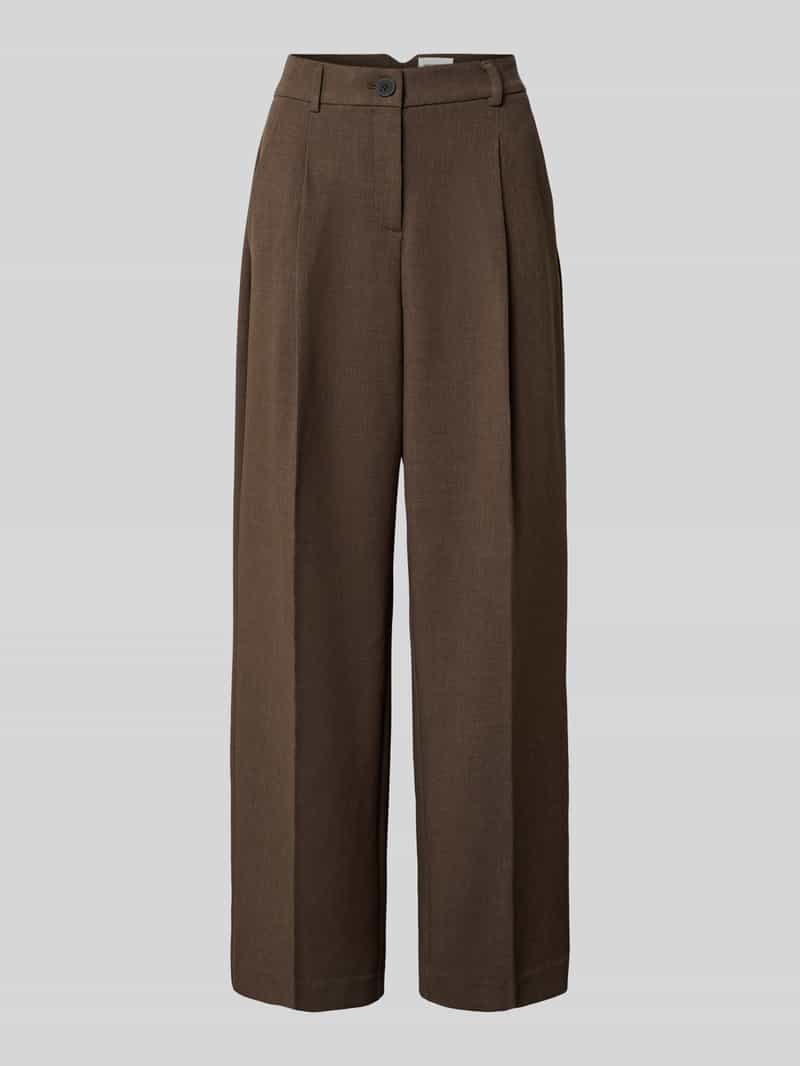 MSCH Copenhagen High waist stoffen broek met wijde pijpen model 'Rosina Michelle'