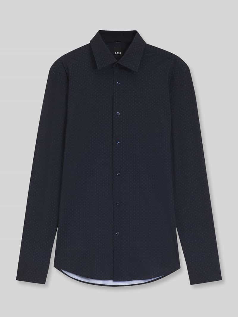 Boss Slim Fit zakelijk overhemd met kentkraag model 'P-HANK-K_261'