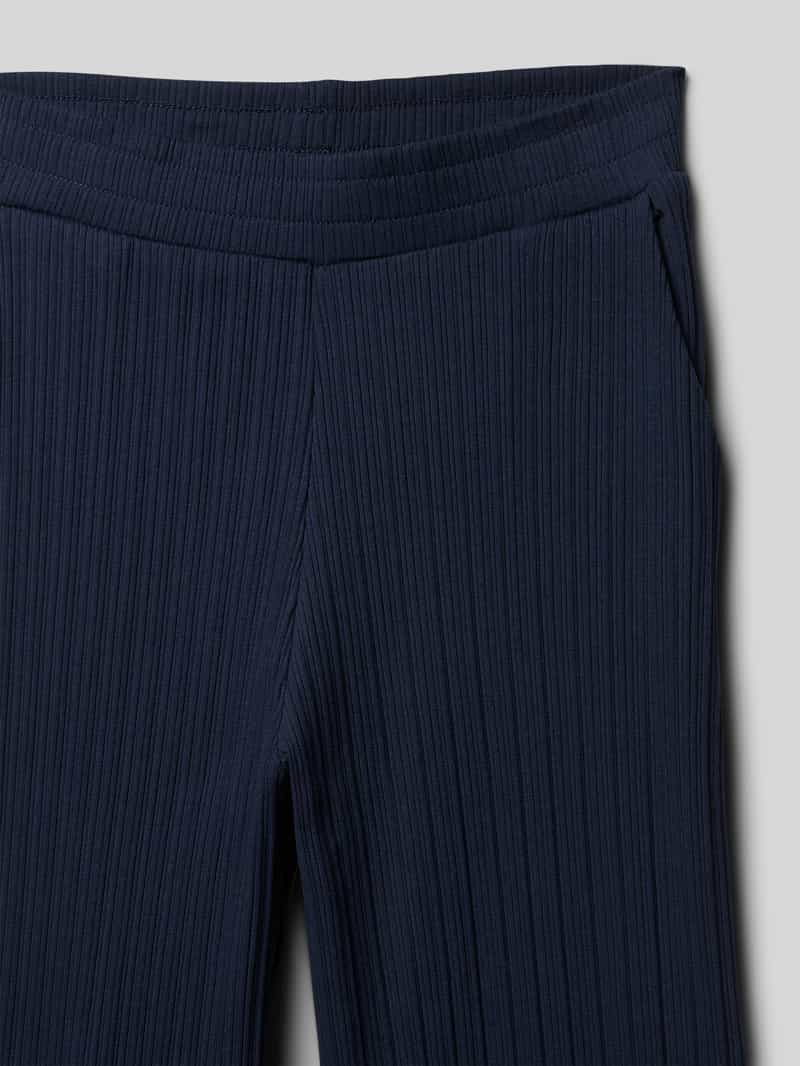 s.Oliver RED LABEL Wijde broek van katoenmix