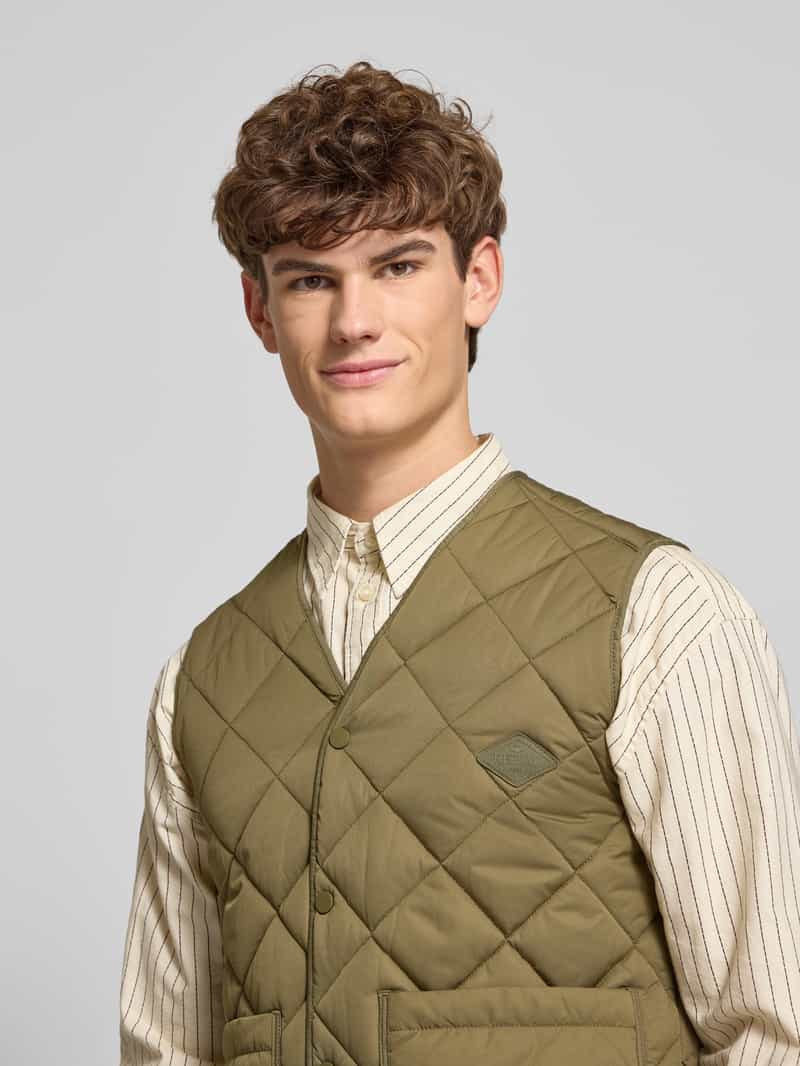 Replay Bodywarmer met drukknoopsluiting