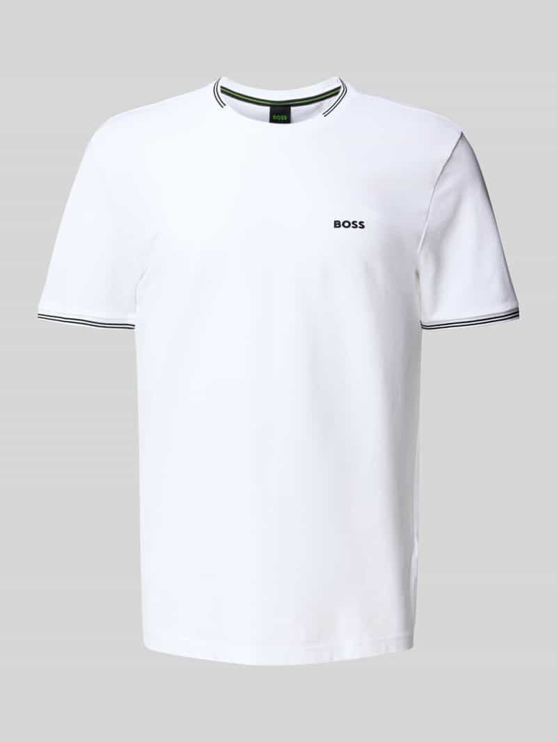 BOSS Green Regular fit T-shirt van katoenmix model 'TAUL'