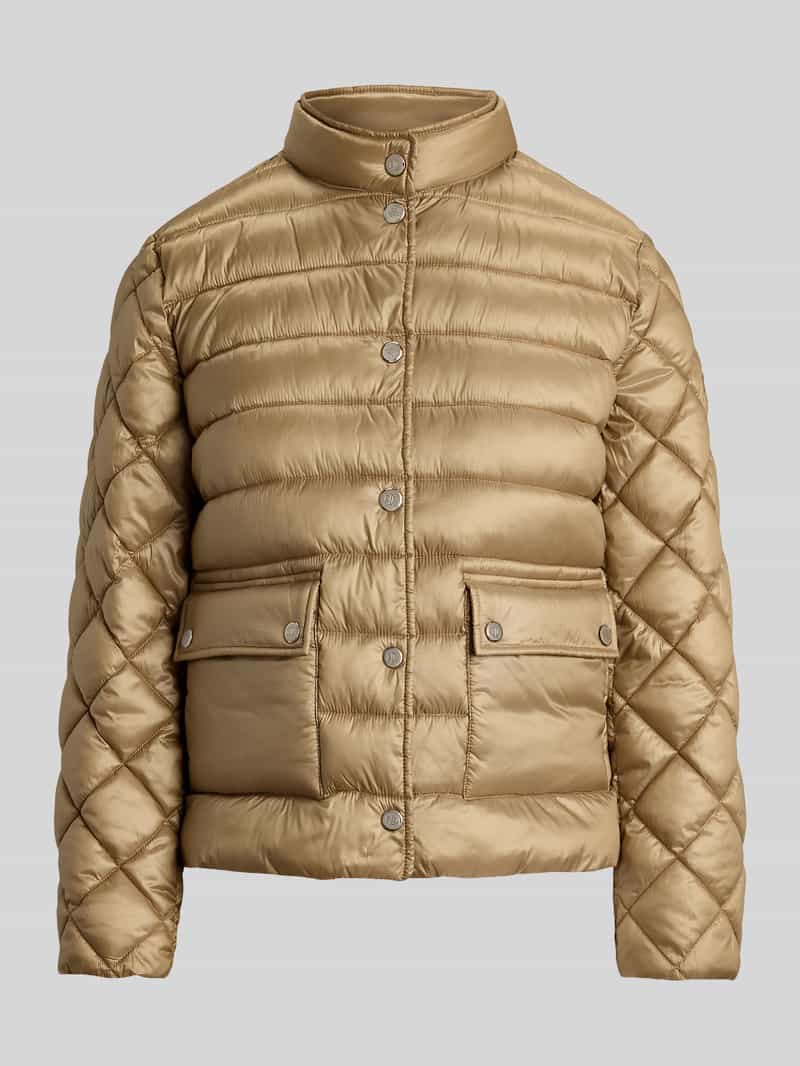 Lauren Ralph Lauren Regular Fit Steppjacke mit aufgesetzten Taschen in Sand, Größe XL 2101757XL