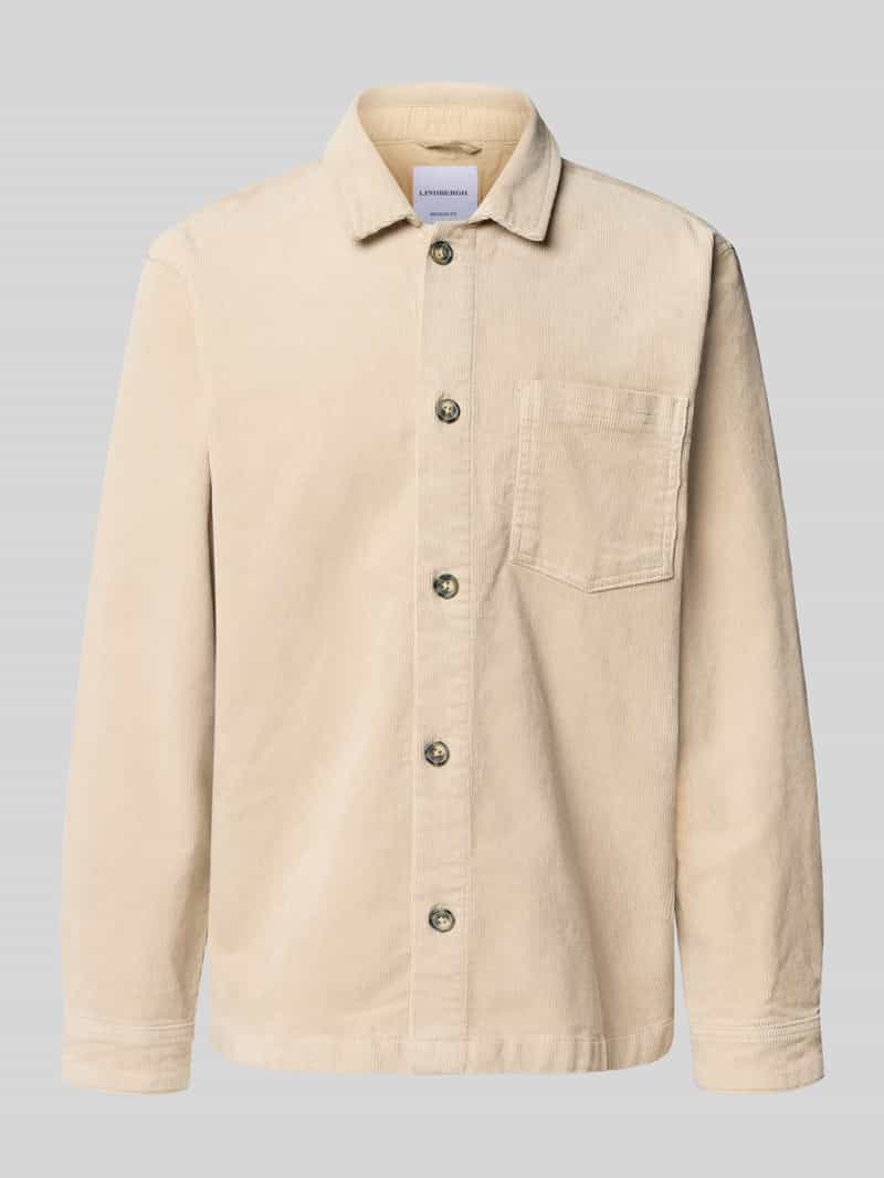 lindbergh Modern fit overhemdjack met borstzak model 'Superflex'