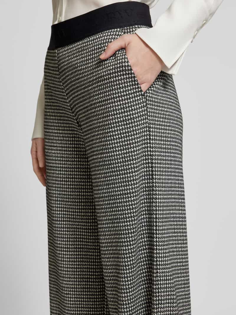 Christian Berg Woman Flared stoffen broek met elastische band