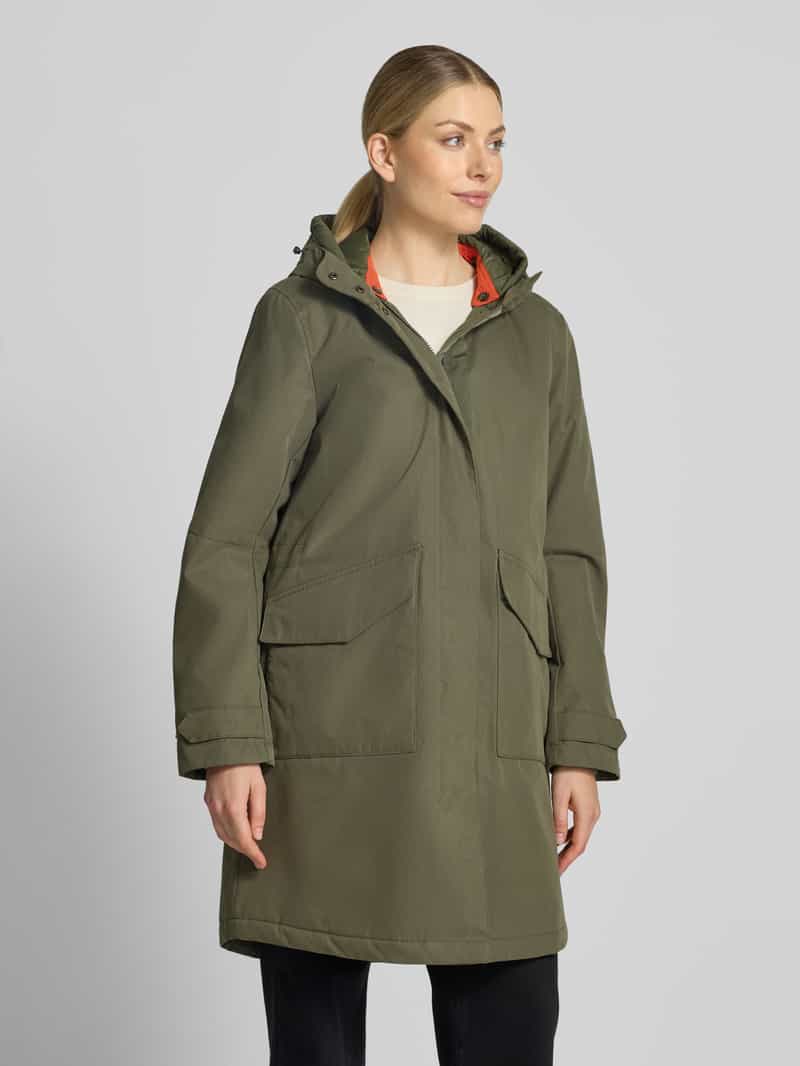 camel active parka met capuchon en klepzakken
