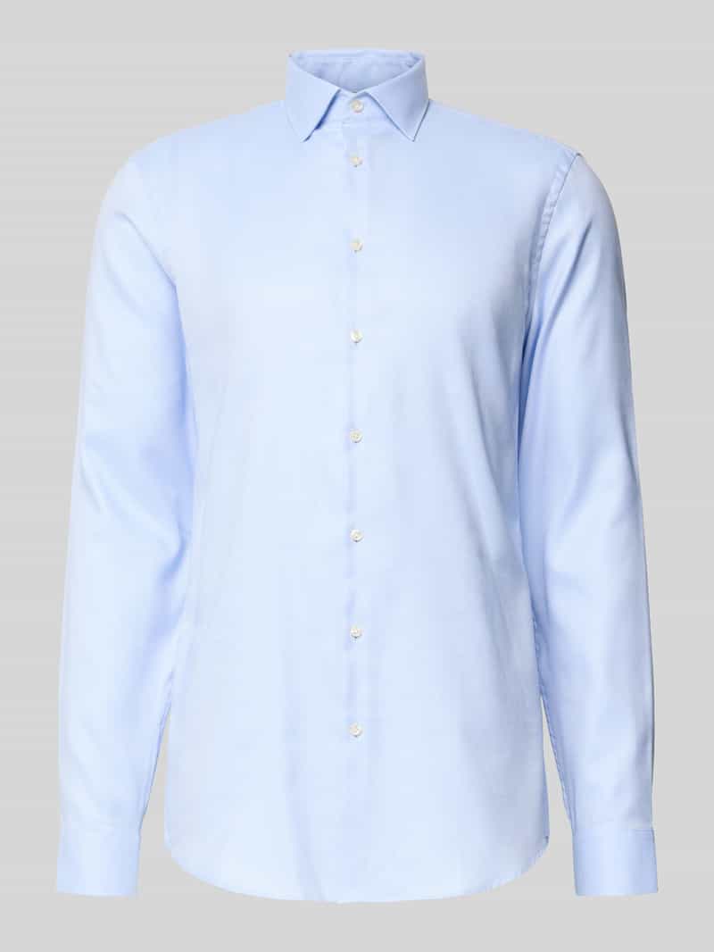 Slim fit zakelijk overhemd met extra lange mouwen