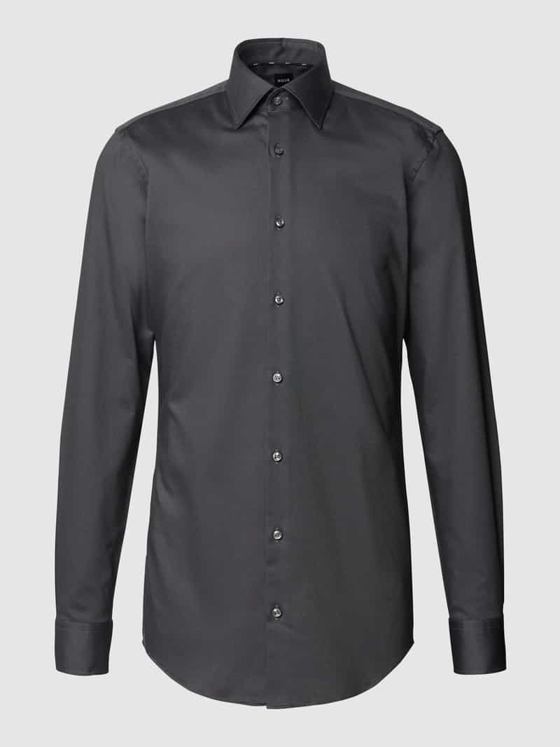 Slim fit zakelijk overhemd met extra lange mouwen, model 'Hank' BOSS Slim Fit