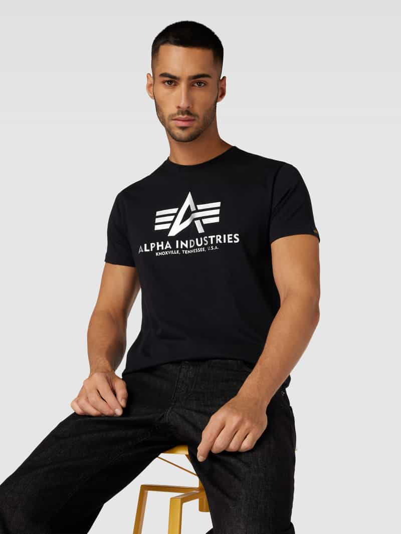 alpha industries T-shirt met labelprint