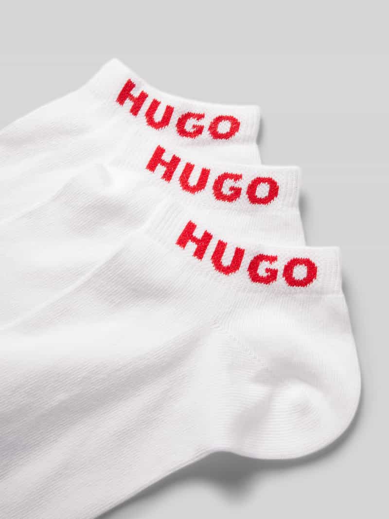 HUGO Sokken met labelprint in een set van 3 paar