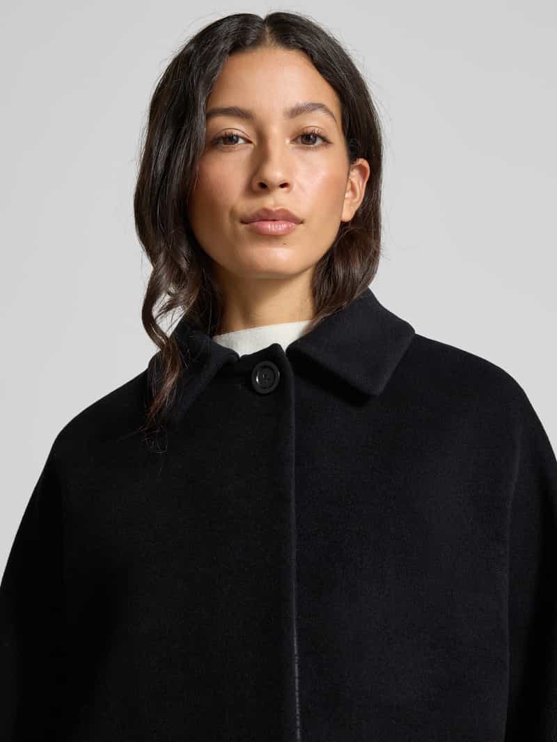 ICONS Cinzia Rocca Wollen jas met platte kraag