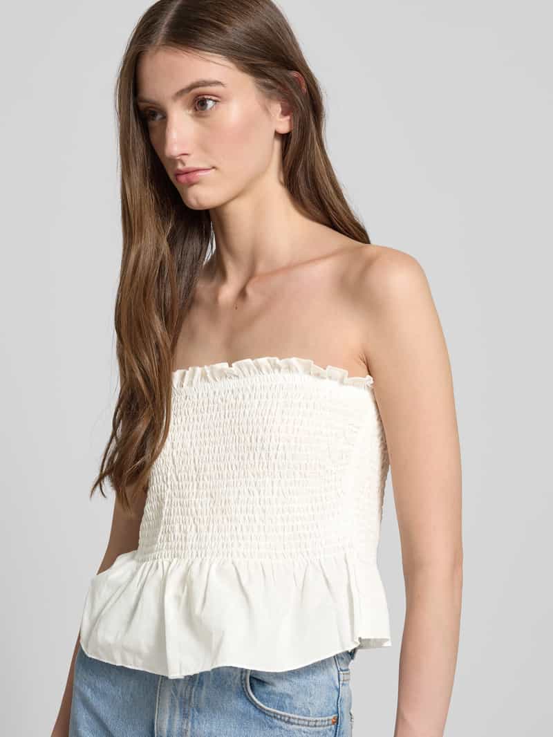 Only Slim fit korte top van puur katoen model 'KATIE'