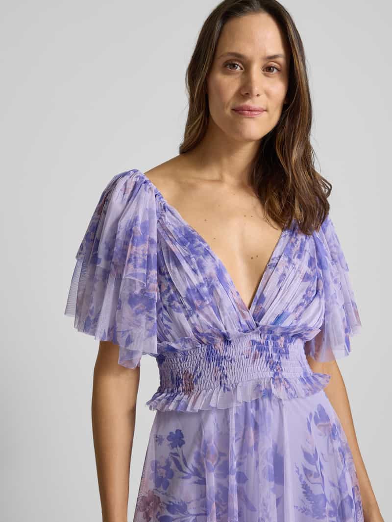 Lace & Beads Avondjurk met smokdetails