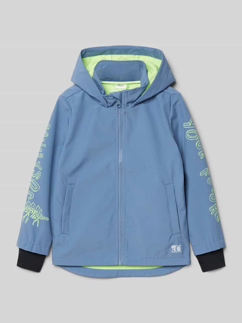 s.Oliver RED LABEL Regular fit softshell-jack met jersey-voering en contrasterende details