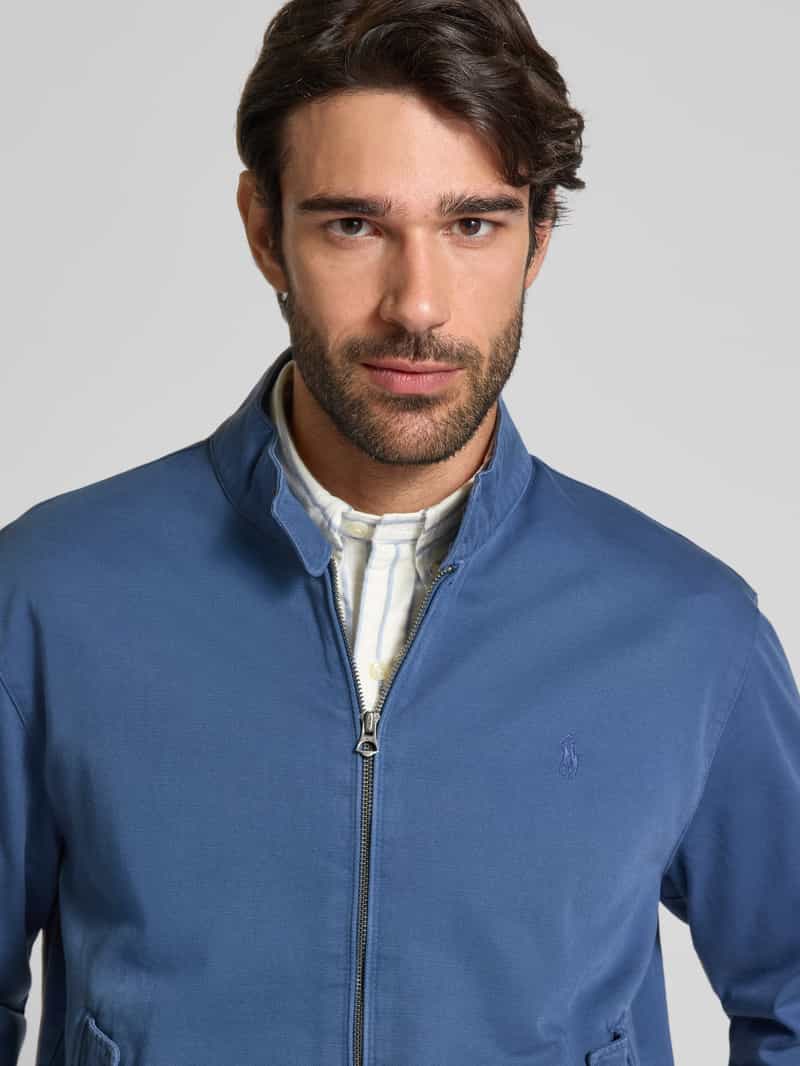 Polo Ralph Lauren Wndbreaker met opstaande kraag en labelstitching