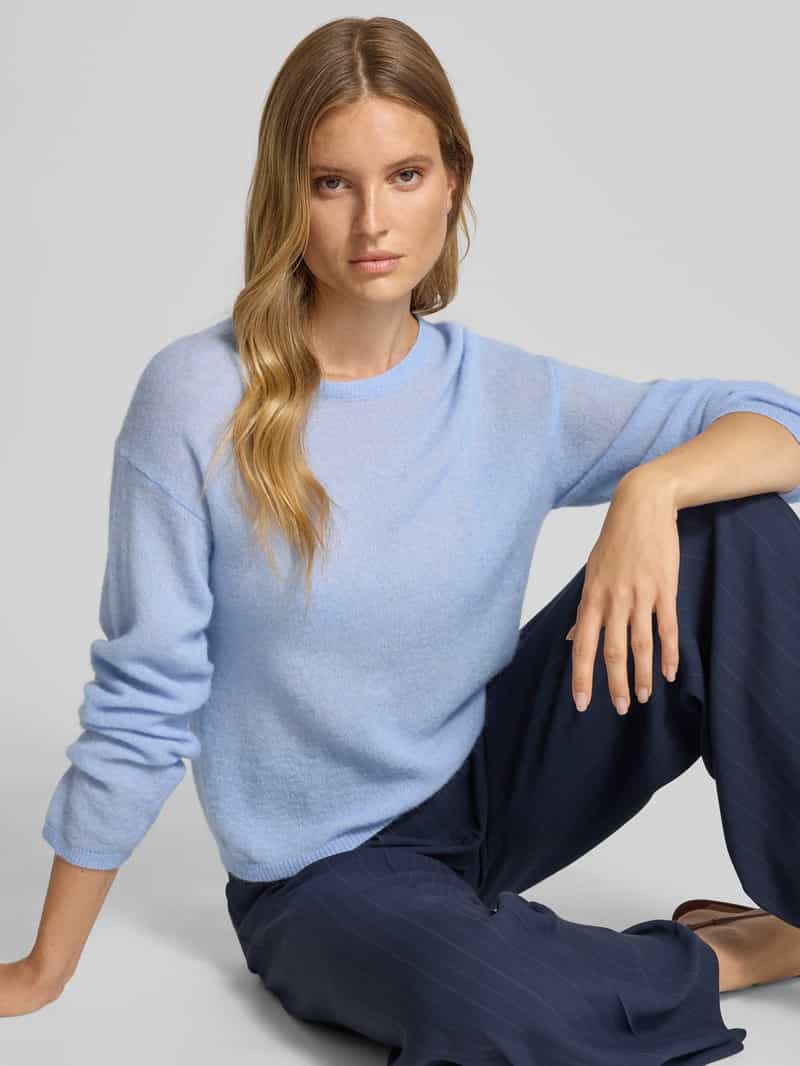 MOS MOSH Gebreide pullover met ronde hals model 'Mape'
